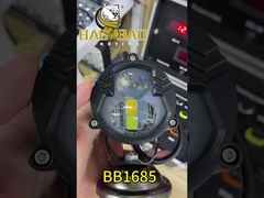 2 луча Белый желтый вспышка 80В Мотоцикл универсальный светодиодный прожектор