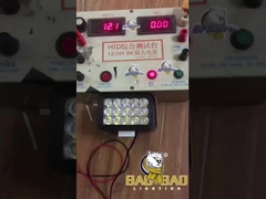 Площадь прямоугольника 15 лучей Пластик Красный Синий Белый светодиодный прожектор для мотоцикла