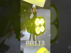 Квадратный стиль 4D белый яркий свет водонепроницаемый мотоцикл светодиодный фары