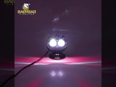 2 шарики Белый Желтый Фальшивый Алюминий Доступный Мотоциклетный туманный фонарь