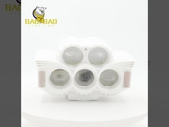 Белый случай Красный синий Пластиковый проект Светлый Белый Жёлтый мигающий Мотоциклетный туманный свет