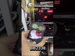 Форма лягушки Дьявольские глаза Белые желтые свечи Туманные фонари Алюминий 12-80В Мотоциклетные фонари