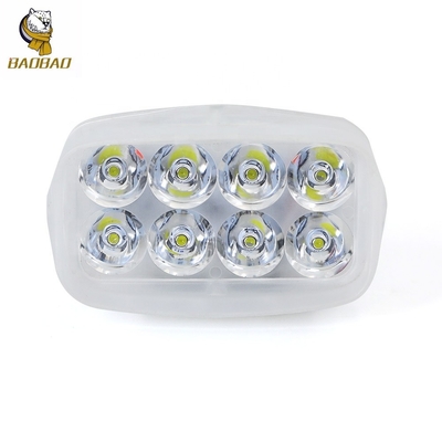 8 LED 12V пластиковый белый корпус многоцветный для мотоциклов светодиодные фары