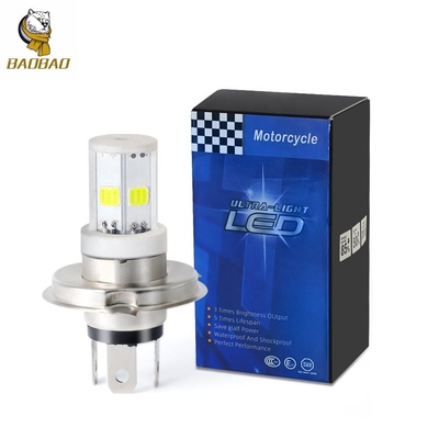 12v H4 H6 BA20D Белый цвет Металлический светодиодный мотоциклет