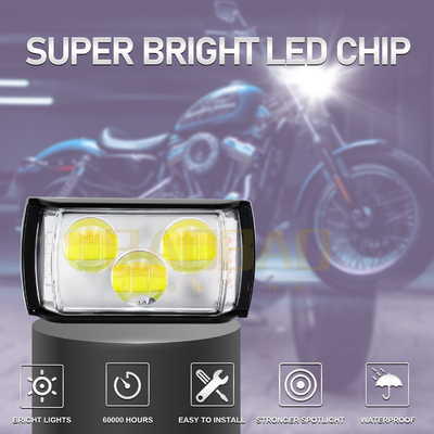 80V 3 Beads Металлический двойной цвет мигающий Красный Синий Моторицикл светодиодный светодиодный светофор