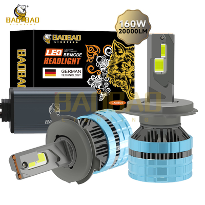 H4 160W Железные автомобильные светодиодные фары лампочка S22 Белые высокомощные автозапчасти